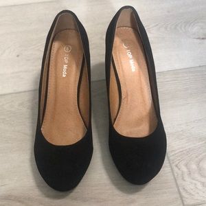 Top Moda Black wedges